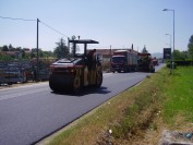 Intervento di bitumatura delle strade provinciali (foto Archivio Provincia)