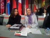 La presidente Gancia e Maryam Rajavi, Presidente eletto della Resistenza Iraniana