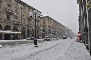 Cuneo - Corso Nizza giovedì 5 febbraio 2015 (foto Uff. Stampa Provincia)