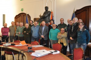 Foto di gruppo del nuovo Comitato Pesca (foto Uff. Stampa Provincia)
