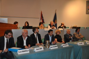 Il presidente Borgna e il Consiglio provinciale