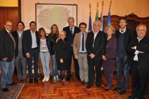 I consiglieri provinciali con il presidente Borgna (foto Uff. Stampa Provincia)
