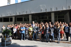 Il gruppo dei giovani del Servizio civile volontario (foto Provincia di Cuneo)