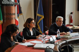 L'intervento in Consiglio provinciale del presidente Borgna (foto Uff. Stampa)