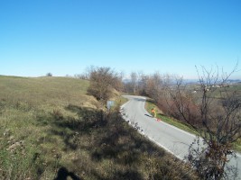 La curva in località Surìe (foto Archivio Provincia)