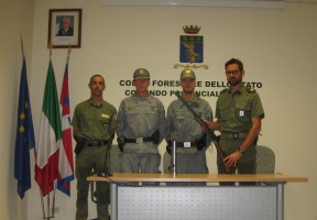 Agenti del Corpo Forestale e del Servizio Vigilanza della Provincia