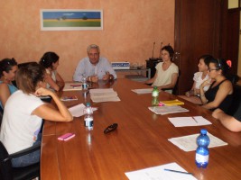 L'incontro in Provincia con il presidente Borgna (foto Uff. Stampa)