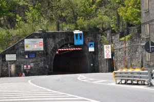 L'imbocco del vecchio tunnel di Tenda (foto Uff. Stampa Provincia)