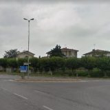 L'intersezione tra la sp 37 e la sp 243 a Villanova Mondovì