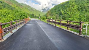 Il ponte sulla sp 23 in località Levata