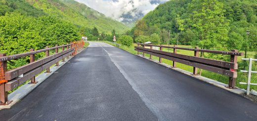 Il ponte sulla sp 23 in località Levata