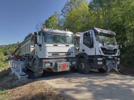 Le prove di carico sull'attraversamento della sp 46