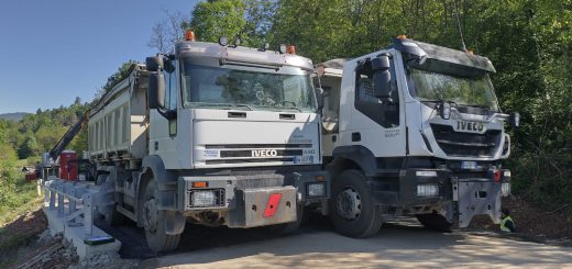 Le prove di carico sull'attraversamento della sp 46