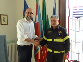 L'incontro tra il presidente Robaldo e il comandnate Daidone