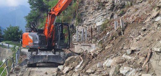 Il ripristino della frana di Albaretto di Macra