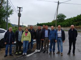 Il sopralluogo a Castino a lavori ultimati
