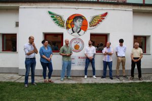 L'inaugurazione del campo da basket all’esterno del Pala Ferrua