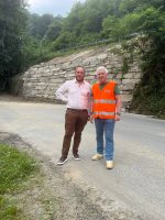 Intervento di ripristino della viabilità da parte del reparto di Saluzzo