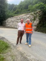 Intervento di ripristino della viabilità da parte del reparto di Saluzzo