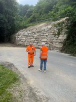 Intervento di ripristino della viabilità da parte del reparto di Saluzzo