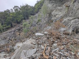 La frana ad Albaretto di Macra