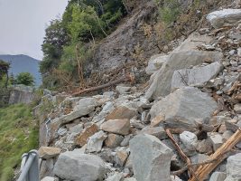La frana ad Albaretto di Macra