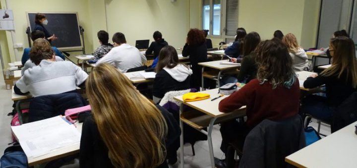 Studenti del Liceo Classico Scientifico di Cuneo (foto Vallauri – Uff. Stampa Provincia)
