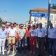 Partecipanti all'inaugurazione del semaforo