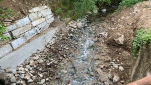 Costruzione scogliera sulla sp 118 nel comune di Isasca