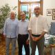 Il presidente della Provincia Luca Robaldo, il sindaco di Sant’Albano Stura Massimo Ravera e l'amministratore delegato Corrado Dentis