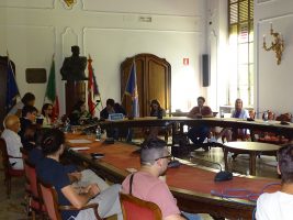 I partecipanti in presenza alla riunione della cabina di regia
