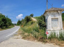 La sp 265 nei pressi del Pilone Chiarle