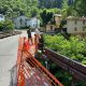 Il sopralluogo al ponte di Santa Croce nel comune di Murazzano
