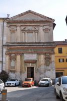 La facciata dell'ex cappella seicentesca di Santa Chiara