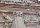 Un particolare della facciata dell'ex cappella seicentesca di Santa Chiara