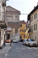 La facciata dell'ex cappella seicentesca di Santa Chiara
