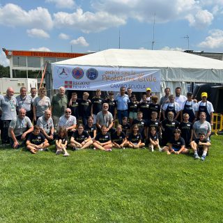 I partecipanti al campo scuola “Anch’io sono la Protezione Civile”