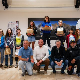 Il podio della gara femminile
