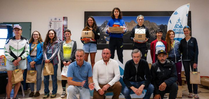 Il podio della gara femminile