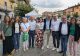 Il presidente Robaldo, l'assessore Regionale Gallo e i Sindaci che hanno partecipato alla Carovana della pace 2025