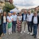 Il presidente Robaldo, l'assessore Regionale Gallo e i Sindaci che hanno partecipato alla Carovana della pace 2025