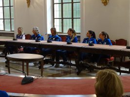 Le atlete dell'ASD Twirling Carrù