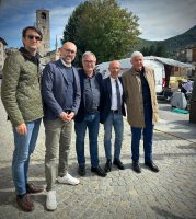 Gli amministratori presenti alla fiera di San Michele di Sampeyre