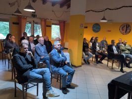 Il pubblico dell'incontro di Camerana