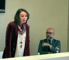 La foto rappresenta la Soprintendente Accurti e il Presidente Robaldo Soprintendente Accurti e Presidente RObaldo