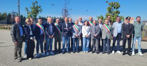 Le autorità presenti alla Fiera Zootecnica e della meccanizzazione agricola di Caramagna Piemonte