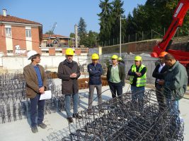 Il discorso del presidente Robaldo durante il sopralluogo alla nuova palestra