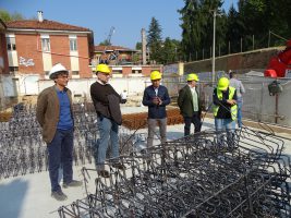 Il discorso del sindaco Fogliato durante il sopralluogo alla nuova palestra