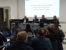 I relatori della conferenza stampa sulla Peste Suina Africana