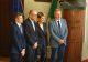 I relatori della conferenza stampa: Michele Pianetta, Luca Robaldo, Giuliano CIrio e Giorgio Musso